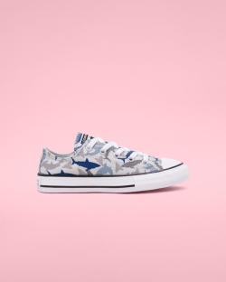 Converse Shark Bite Chuck Taylor All Star Lány Rövidszárú Fehér/Kék | JGTMQNF-HU